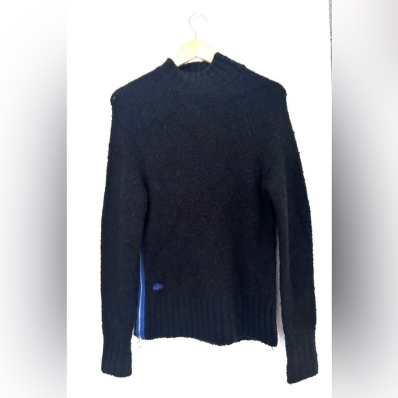 Lacoste Sweaters - Lacoste navy blue Sweater with side zipper boucle